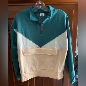 Colorblock Quarter Zip